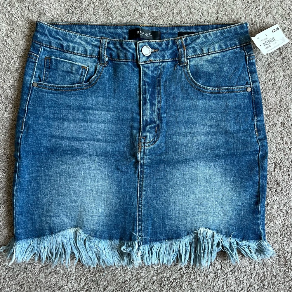 NWT Denim mini skirt